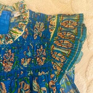 Blue Patterned Dress by